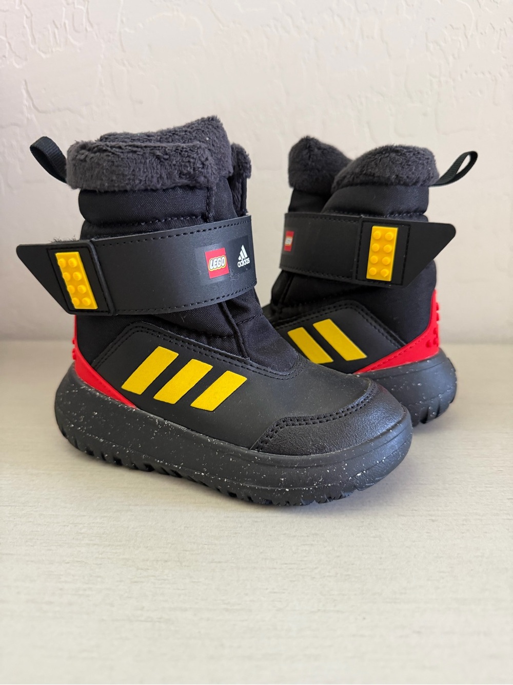adidas Kids Black, Yellow & Red Rain & Snow Boots